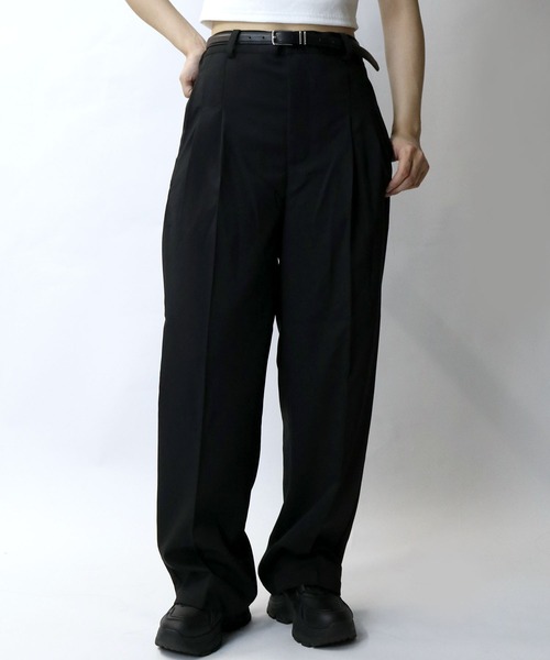 【セール】two tuck loose slacks/ツータック ルーズ スラックス（スラックス）｜Starting Over（スターティングオーバー）