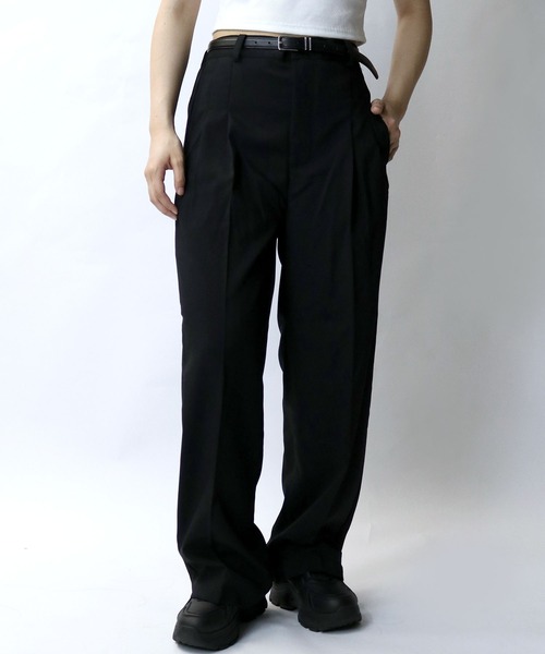 【セール】two tuck loose slacks/ツータック ルーズ スラックス（スラックス）｜Starting Over（スターティングオーバー）