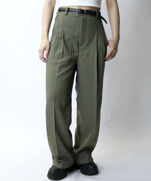 【セール】two tuck loose slacks/ツータック ルーズ スラックス（スラックス）｜Starting Over（スターティングオーバー）