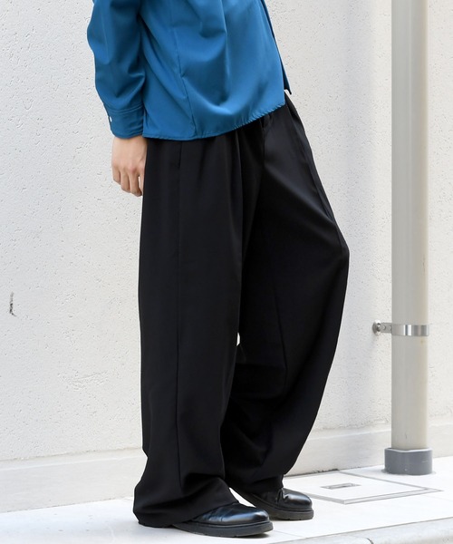 【セール】two tuck loose slacks/ツータック ルーズ スラックス（スラックス）｜Starting Over（スターティングオーバー）