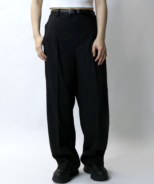 【セール】two tuck loose slacks/ツータック ルーズ スラックス（スラックス）｜Starting Over（スターティングオーバー）