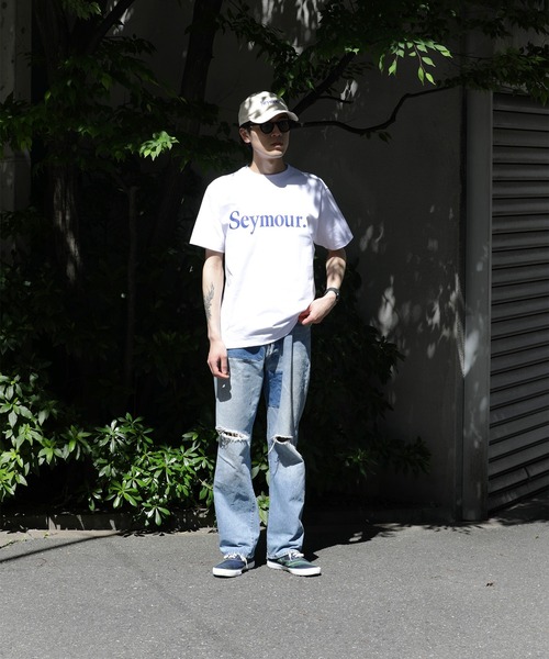 Seymour.(シーモア)の「"LOGO" HEAVY S/S T-SHIRT(Tシャツ/カットソー・メンズ・ネイビー/グレー/ホワイト・MEDIUM/LARGE/X-LARGE)」の12枚目の写真