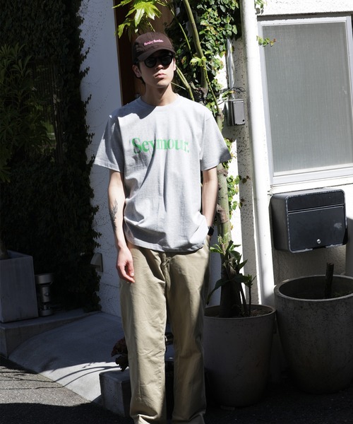 Seymour.(シーモア)の「"LOGO" HEAVY S/S T-SHIRT(Tシャツ/カットソー・メンズ・ネイビー/グレー/ホワイト・MEDIUM/LARGE/X-LARGE)」の8枚目の写真