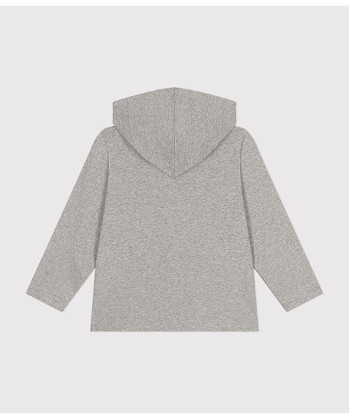 PETIT BATEAU（プチバトー）の「コットンジップアップパーカ（パーカー・キッズ・グレー/ネイビー・3YEAR/4YEAR/5YEAR）」の6枚目の写真
