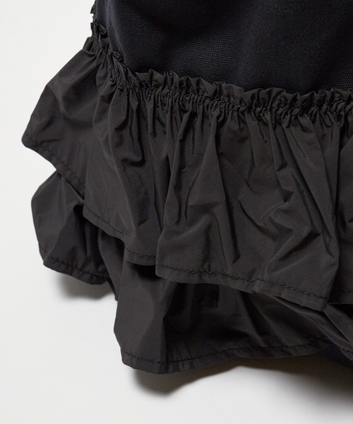 Chick（チック）の「▲フリルティアードトートバック（トートバッグ・レディース・ホワイト/ブラック/グリーン・FREE）」の17枚目の写真