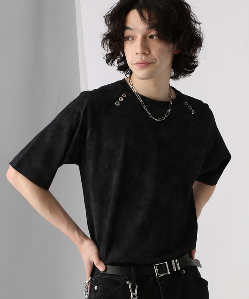 HARE（ハレ）の「コンパクトシルバーパーツカットソー(HARE)（Tシャツ/カットソー・メンズ・ブラック系その他/ホワイト/ブラック・FREE）」の10枚目の写真