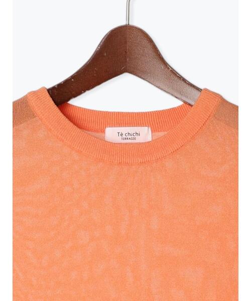 Darich R刺繍 SAXカラー 半袖ニット Darich R刺繍 SAXカラー 半袖ニット Darich R刺繍 SAXカラー