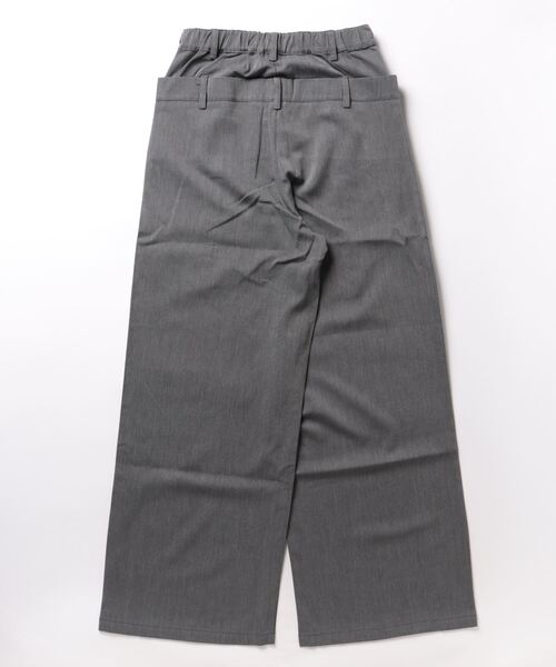 nemne store(ネンネストア)の「《Delfy》ダブルウェストデザインスラックス(スラックス・レディース・ブラック/杢グレー・SMALL/MEDIUM)」の20枚目の写真