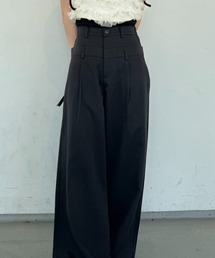 《Delfy》ダブルウェストデザインスラックス