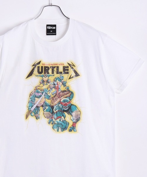 WESTSEA（ウエストシー）の「TEENAGE MUTANT NINJA TURTLES / ミュータントタートルズ  アメコミ 半袖プリントTシャツ（Tシャツ/カットソー・メンズ・ホワイト系その他/ブラック/ホワイト/チャコール/ブラック系その他・L/M）」の2枚目の写真