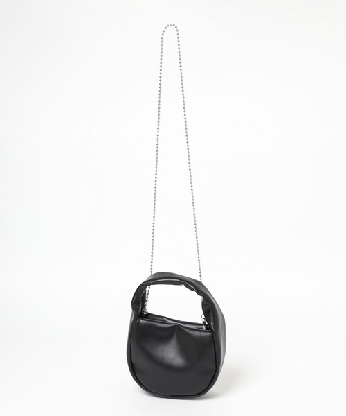 Me%（ミィパーセント）の「パフィーポーチショルダー 126860（ショルダーバッグ・レディース・シルバー/ブラック・FREE）」の22枚目の写真