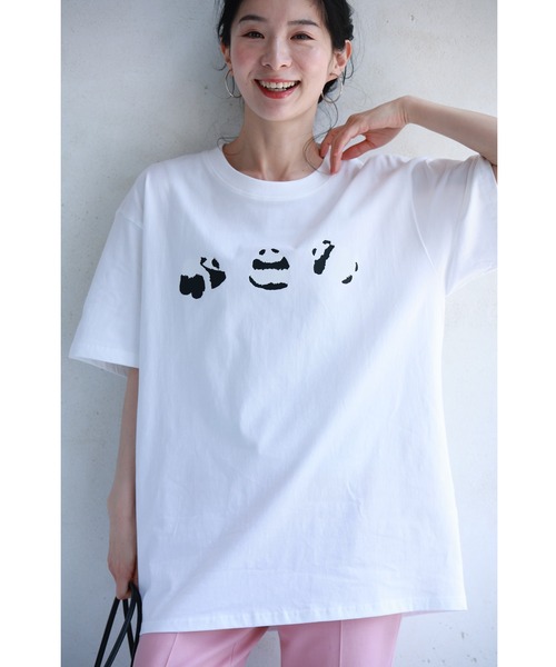 ころころパンダのTシャツトップス（Tシャツ/カットソー）｜CAWAII