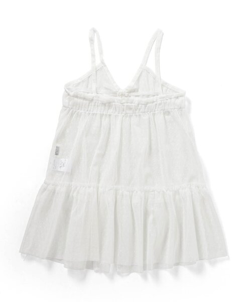 BREEZE（ブリーズ）の「チュールキャミワンピース（ワンピース・キッズ・ブラック/オフホワイト・90/100/120/140）」の4枚目の写真