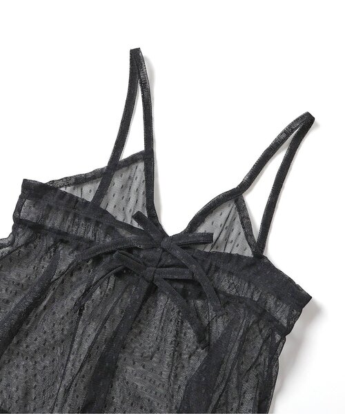 BREEZE（ブリーズ）の「チュールキャミワンピース（ワンピース・キッズ・ブラック/オフホワイト・90/100/120/140）」の7枚目の写真