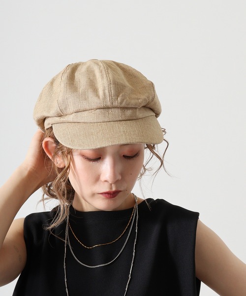 FUNALIVE（ファンアライブ）の「RUCCHE　スラブキャスケット（キャスケット・メンズ・アイボリー/ベージュ/ブラウン/グレー/ブラック・F）」の5枚目の写真