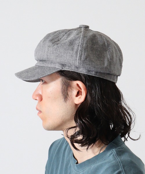 FUNALIVE（ファンアライブ）の「RUCCHE　スラブキャスケット（キャスケット・メンズ・アイボリー/ベージュ/ブラウン/グレー/ブラック・F）」の9枚目の写真