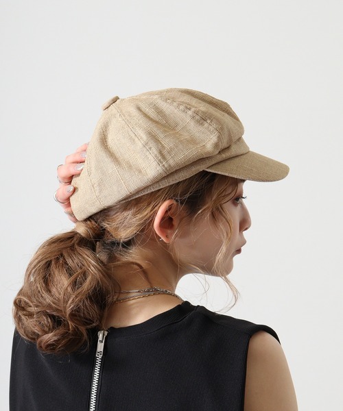 FUNALIVE（ファンアライブ）の「RUCCHE　スラブキャスケット（キャスケット・メンズ・アイボリー/ベージュ/ブラウン/グレー/ブラック・F）」の13枚目の写真