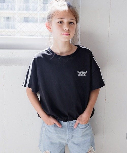 ヘビロッTEEワイドショート/123963（Tシャツ/カットソー