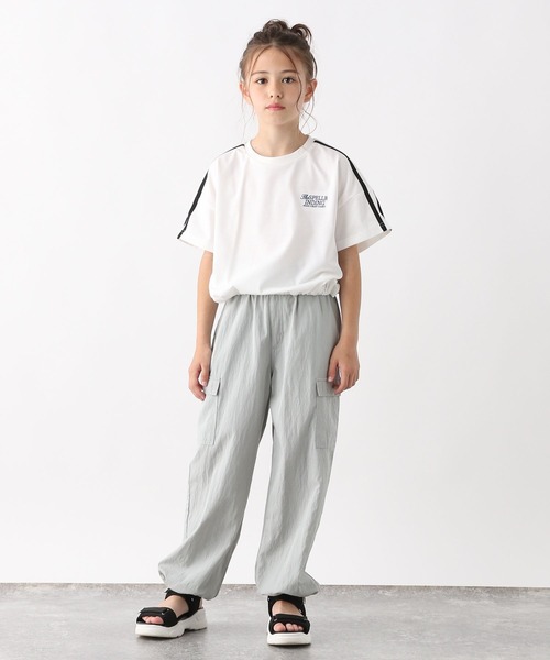 GLOBAL WORK(グローバルワーク)の「ヘビロッTEEワイドショート/123963(Tシャツ/カットソー・キッズ・ブラック/オフホワイト/グレー・160cm/150cm/140cm/130cm/120cm/170cm)」の10枚目の写真