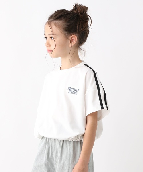 GLOBAL WORK(グローバルワーク)の「ヘビロッTEEワイドショート/123963(Tシャツ/カットソー・キッズ・ブラック/オフホワイト/グレー・160cm/150cm/140cm/130cm/120cm/170cm)」の7枚目の写真