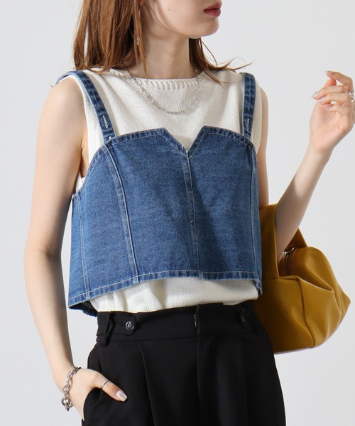 スタイリング　デニムビスチェ styling/（スタイリング）の「デニムビスチェ（ベスト）」 - WEAR