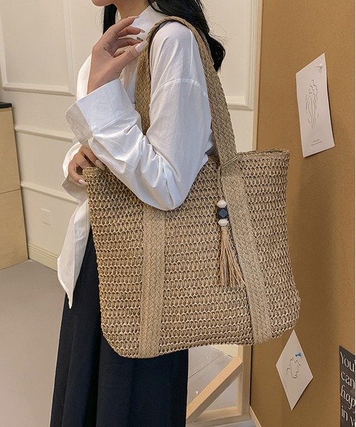◆Valluat◆ MOOI BAG [正規品/関税込] セール】草木編み大容量ショルダーバッグ/トートバッグ