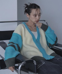 miette | マルチカラージップVネックカーディガン(カーディガン/ボレロ)