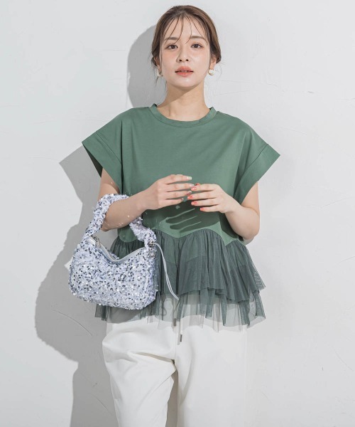 VICKY(ビッキー)の「【トレンドBAG】スパンコールハンドバッグ(ハンドバッグ・レディース・ホワイト/ピンク/シルバー系その他/ブラック・FREE)」の8枚目の写真
