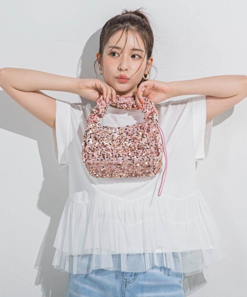 VICKY(ビッキー)の「【トレンドBAG】スパンコールハンドバッグ(ハンドバッグ・レディース・ホワイト/ピンク/シルバー系その他/ブラック・FREE)」の22枚目の写真