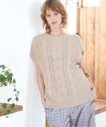 collex | コットンケーブル柄ベスト(ニット/セーター)
