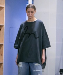 my beautiful landlet | 【my beautiful landlet】 MERCERIZATION JERSEY LOGO BIG T-SHIRT(Tシャツ/カットソー)