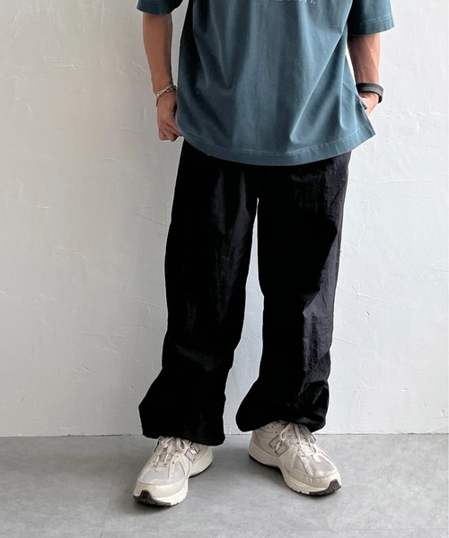 NO NEED(ノーニード)の「カラーナイロン イージーパンツ /ユニセックス(その他パンツ・メンズ・ライム/ピンク/ライトグレー/ブラック/ライトブルー・L/M)」の11枚目の写真