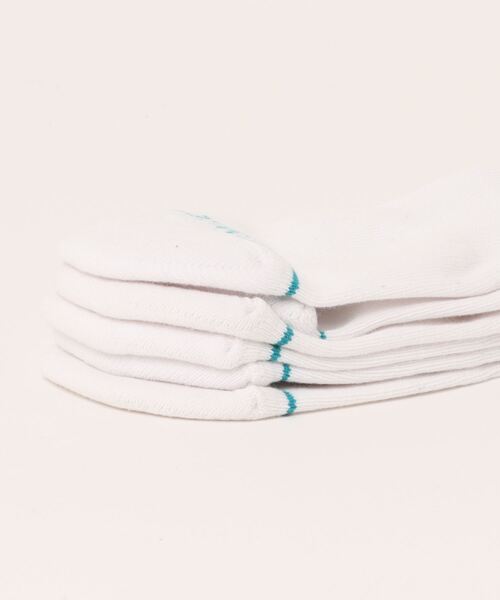 STANCE（スタンス）の「【STANCE/スタンス】BASIC QUARTER 3 PACK/ギフトにも最適！ 吸湿 通気性ラインブランドロゴパターン3Pパッククォーター丈ショートソックス（3足組）（ソックス/靴下・メンズ・ホワイト・LARGE）」の2枚目の写真