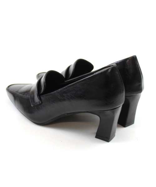 VIVIAN（ヴィヴィアン）の「スクエアトゥデザインヒールローファーパンプス（パンプス・レディース・ブラック/シルバー/グレー系その他7/ダークブラウン・LL/L/M/S）」の11枚目の写真