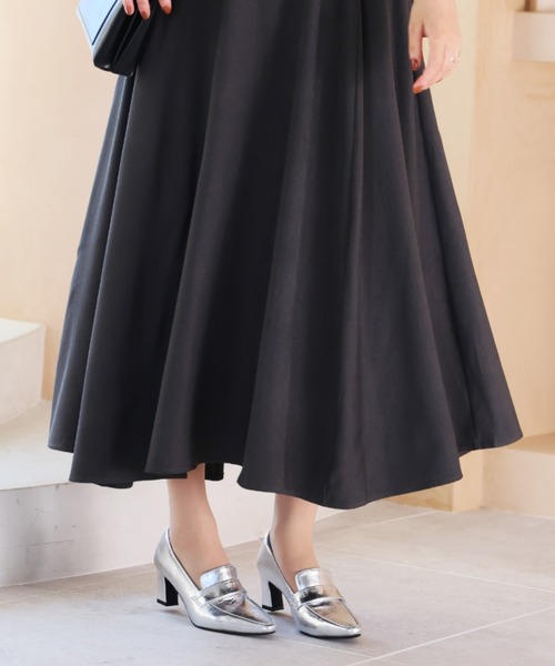 VIVIAN（ヴィヴィアン）の「スクエアトゥデザインヒールローファーパンプス（パンプス・レディース・ブラック/シルバー/グレー系その他7/ダークブラウン・LL/L/M/S）」の22枚目の写真