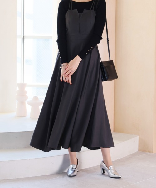 VIVIAN（ヴィヴィアン）の「スクエアトゥデザインヒールローファーパンプス（パンプス・レディース・ブラック/シルバー/グレー系その他7/ダークブラウン・LL/L/M/S）」の17枚目の写真