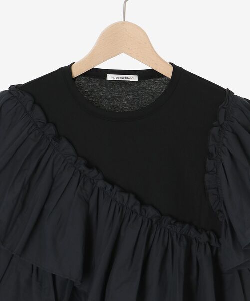 【セール】アシメティアードフリルカットソー（Tシャツ/カットソー）｜le.coeur blanc（ルクールブラン）