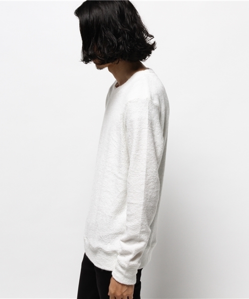 NO ID.（ノーアイディ）の「ベリーナパイルトレーナー（スウェット・メンズ・ダークグレー/ホワイト/ライトグレー/ブラック・1/3/2）」の9枚目の写真