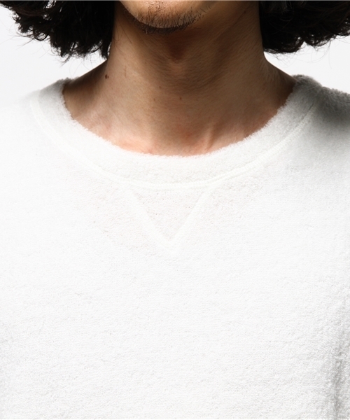 NO ID.（ノーアイディ）の「ベリーナパイルトレーナー（スウェット・メンズ・ダークグレー/ホワイト/ライトグレー/ブラック・1/3/2）」の6枚目の写真