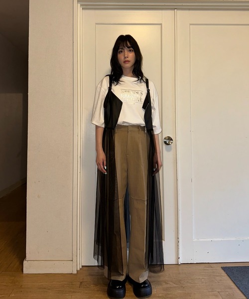 AS KNOW AS plus（アズノゥアズプラス）の「◇ビスチェチュールドッキングキャミワンピース（ワンピース・レディース・ブラック系その他/ブラック系/ブルー系・FREE）」の8枚目の写真