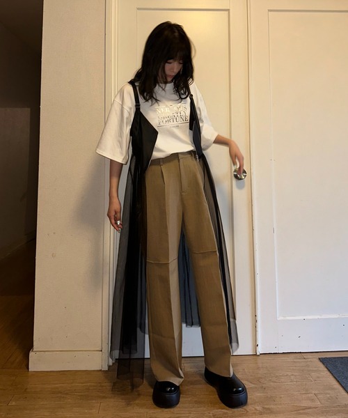 AS KNOW AS plus（アズノゥアズプラス）の「◇ビスチェチュールドッキングキャミワンピース（ワンピース・レディース・ブラック系その他/ブラック系/ブルー系・FREE）」の9枚目の写真