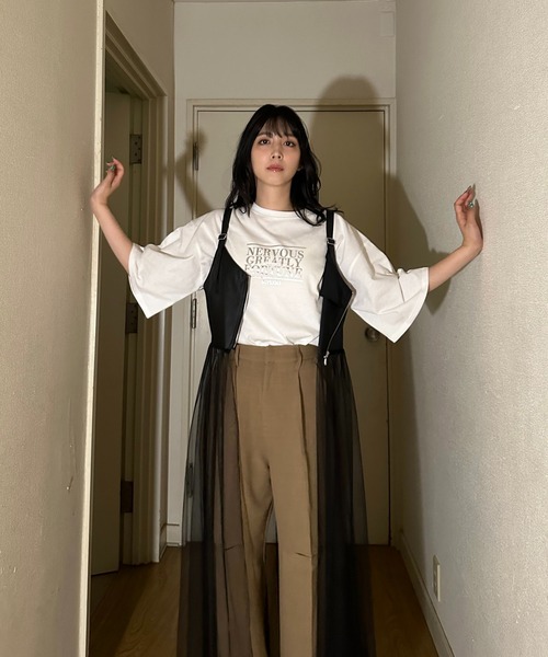 AS KNOW AS plus（アズノゥアズプラス）の「◇ビスチェチュールドッキングキャミワンピース（ワンピース・レディース・ブラック系その他/ブラック系/ブルー系・FREE）」の13枚目の写真