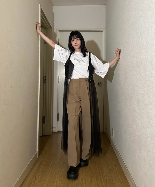 AS KNOW AS plus（アズノゥアズプラス）の「◇ビスチェチュールドッキングキャミワンピース（ワンピース・レディース・ブラック系その他/ブラック系/ブルー系・FREE）」の14枚目の写真