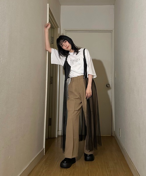 AS KNOW AS plus（アズノゥアズプラス）の「◇ビスチェチュールドッキングキャミワンピース（ワンピース・レディース・ブラック系その他/ブラック系/ブルー系・FREE）」の15枚目の写真