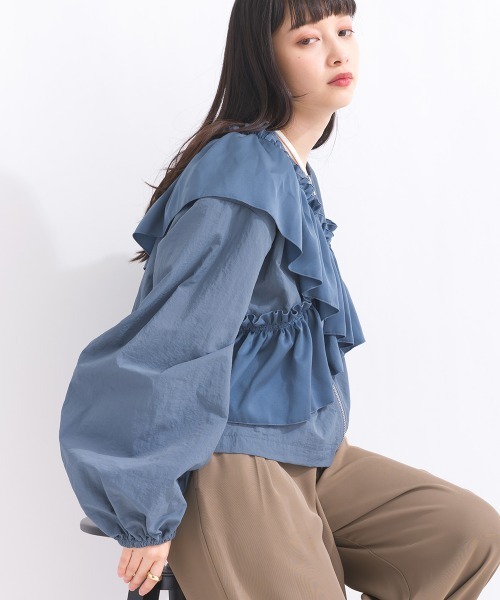 アシメフリルブルゾン（ブルゾン）｜terrace（テラス）のファッション
