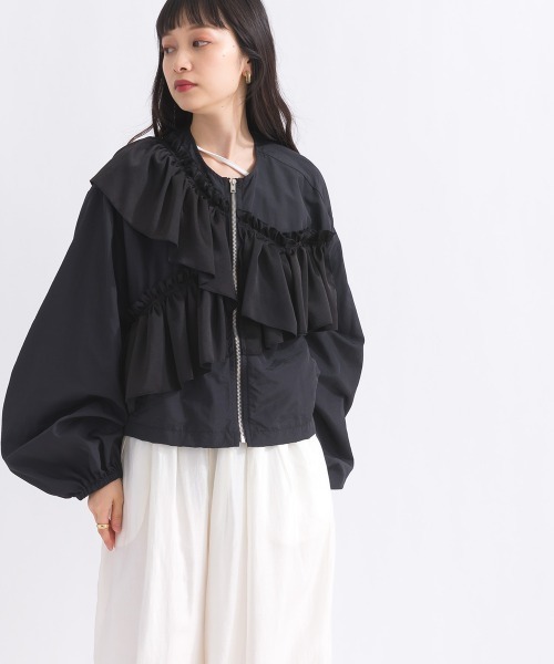 アシメフリルブルゾン（ブルゾン）｜terrace（テラス）のファッション