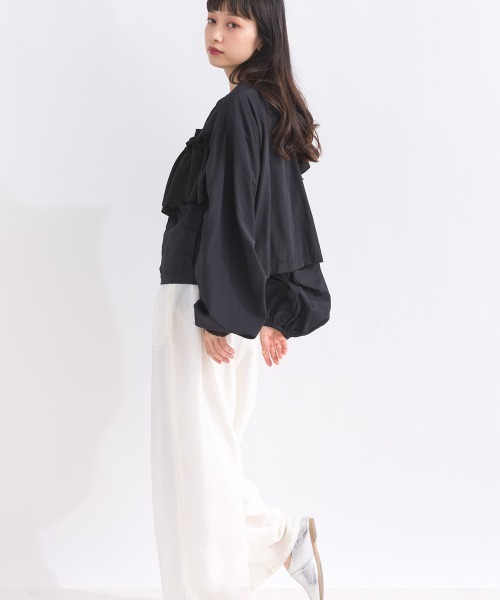 アシメフリルブルゾン（ブルゾン）｜terrace（テラス）のファッション