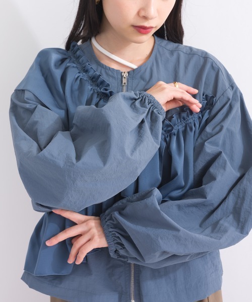 アシメフリルブルゾン（ブルゾン）｜terrace（テラス）のファッション