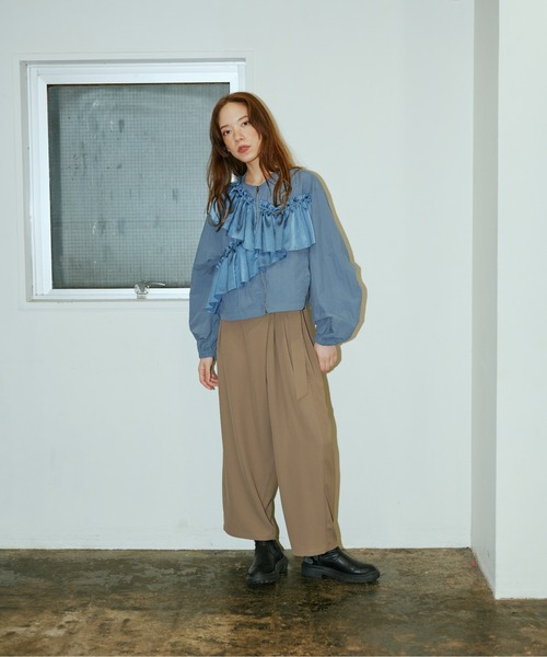 アシメフリルブルゾン（ブルゾン）｜terrace（テラス）のファッション