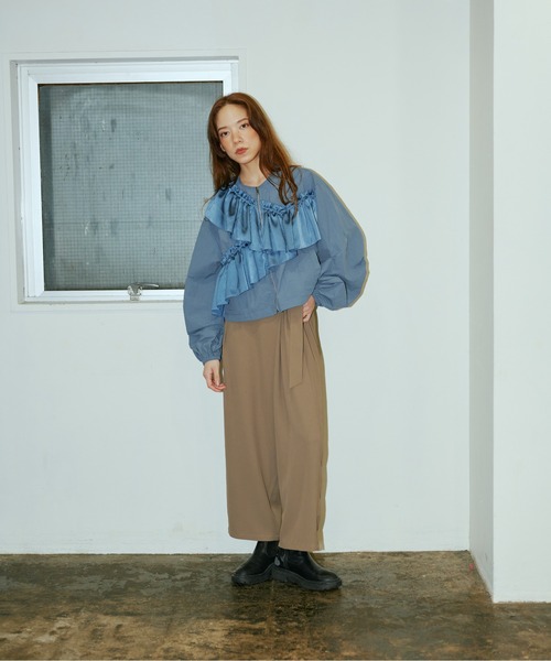 アシメフリルブルゾン（ブルゾン）｜terrace（テラス）のファッション